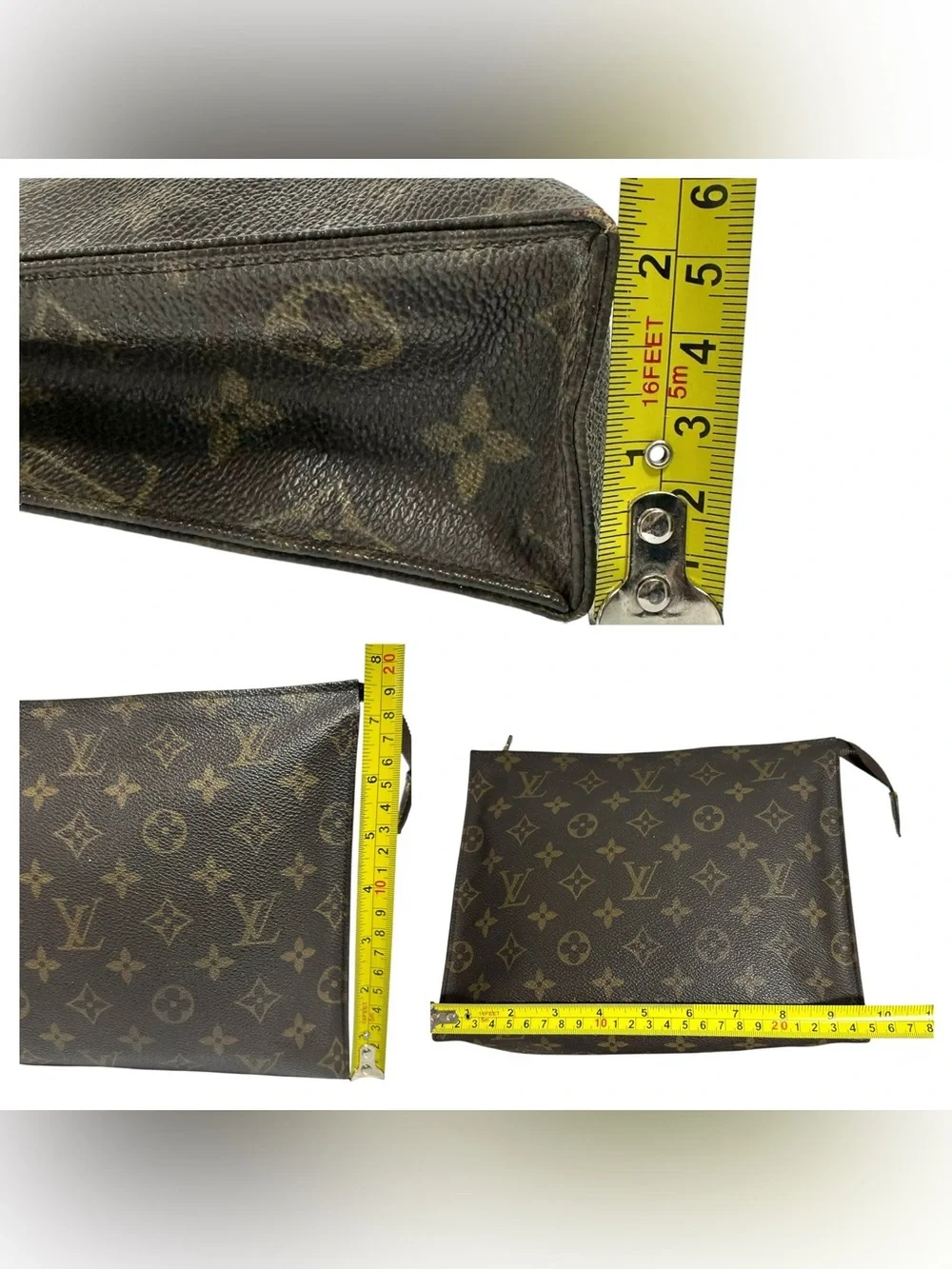 Louis Vuitton Monogram Leather Vintage 1980’s Toiletry 26 Clutch Bag